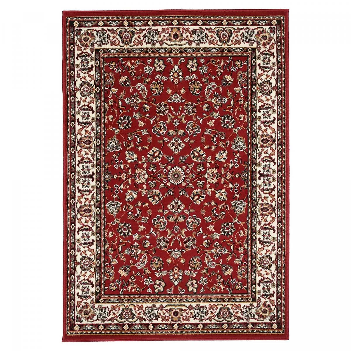 Tapis oriental 270x570 rectangle rouge tiss motif ancestral LYN1 NOMED
