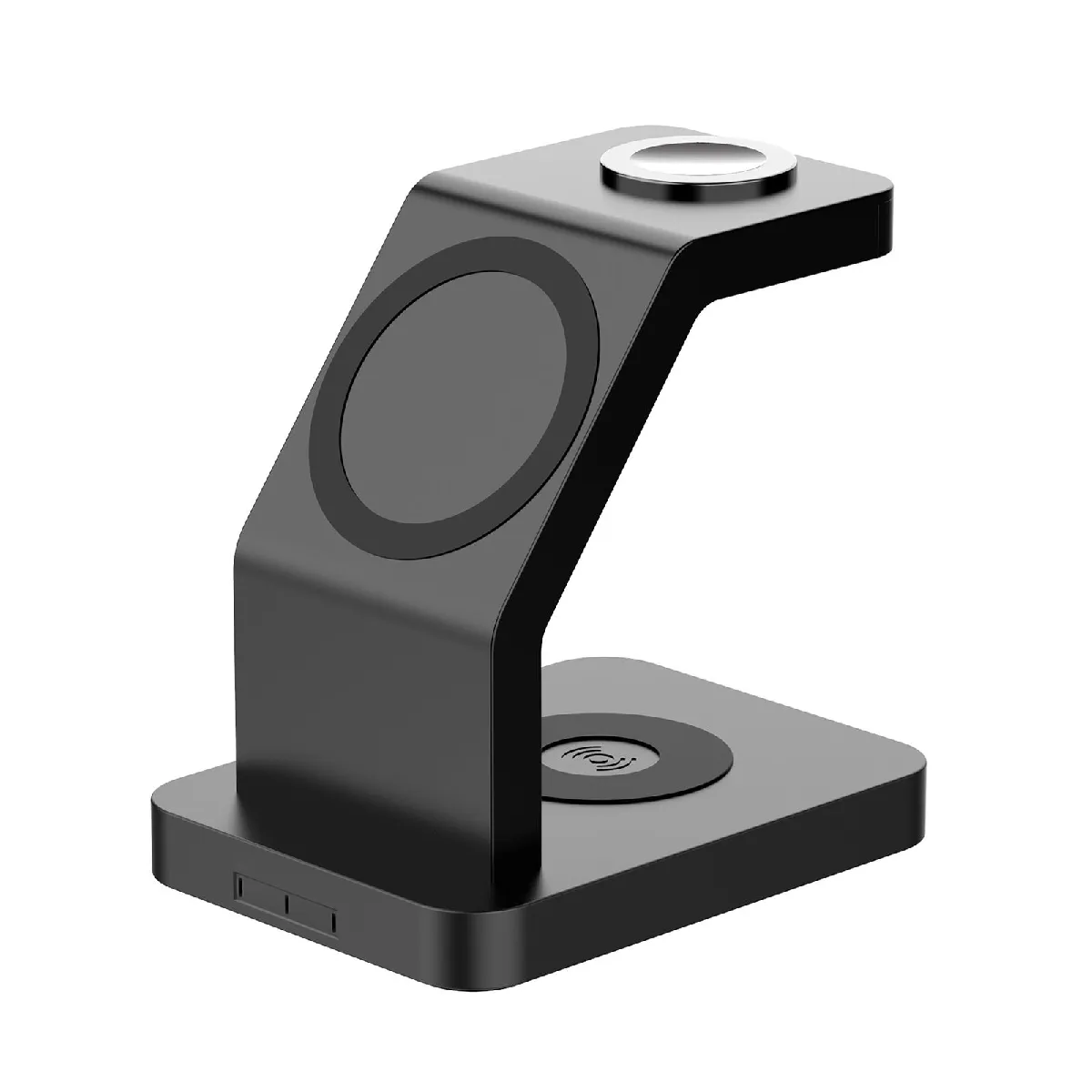 Yonis Noir Chargeur Sans Fil 3 En 1 Pour Iphone 12 - 15 W