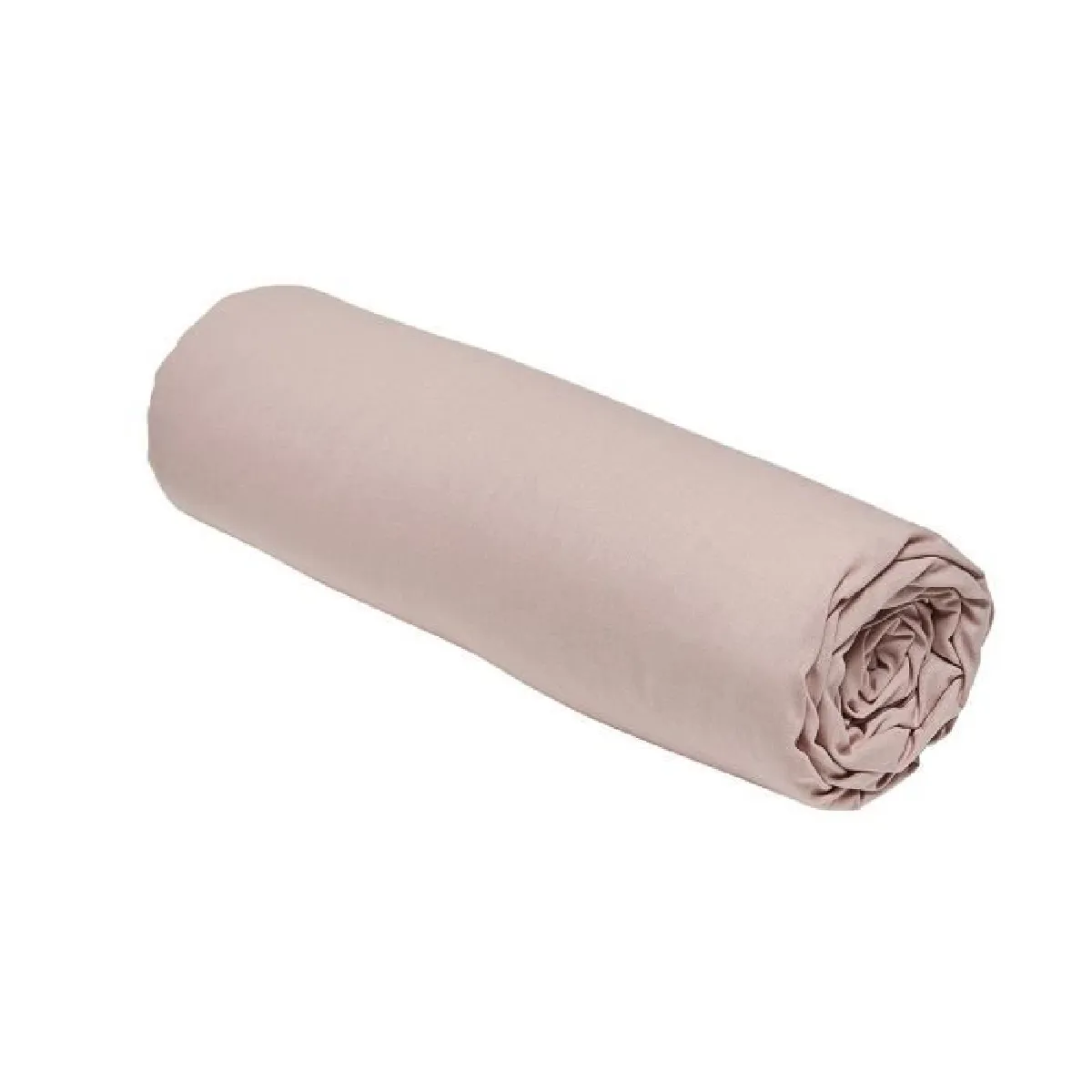 Drap housse Essential 160x200cm rose coton 57F bonnet 30