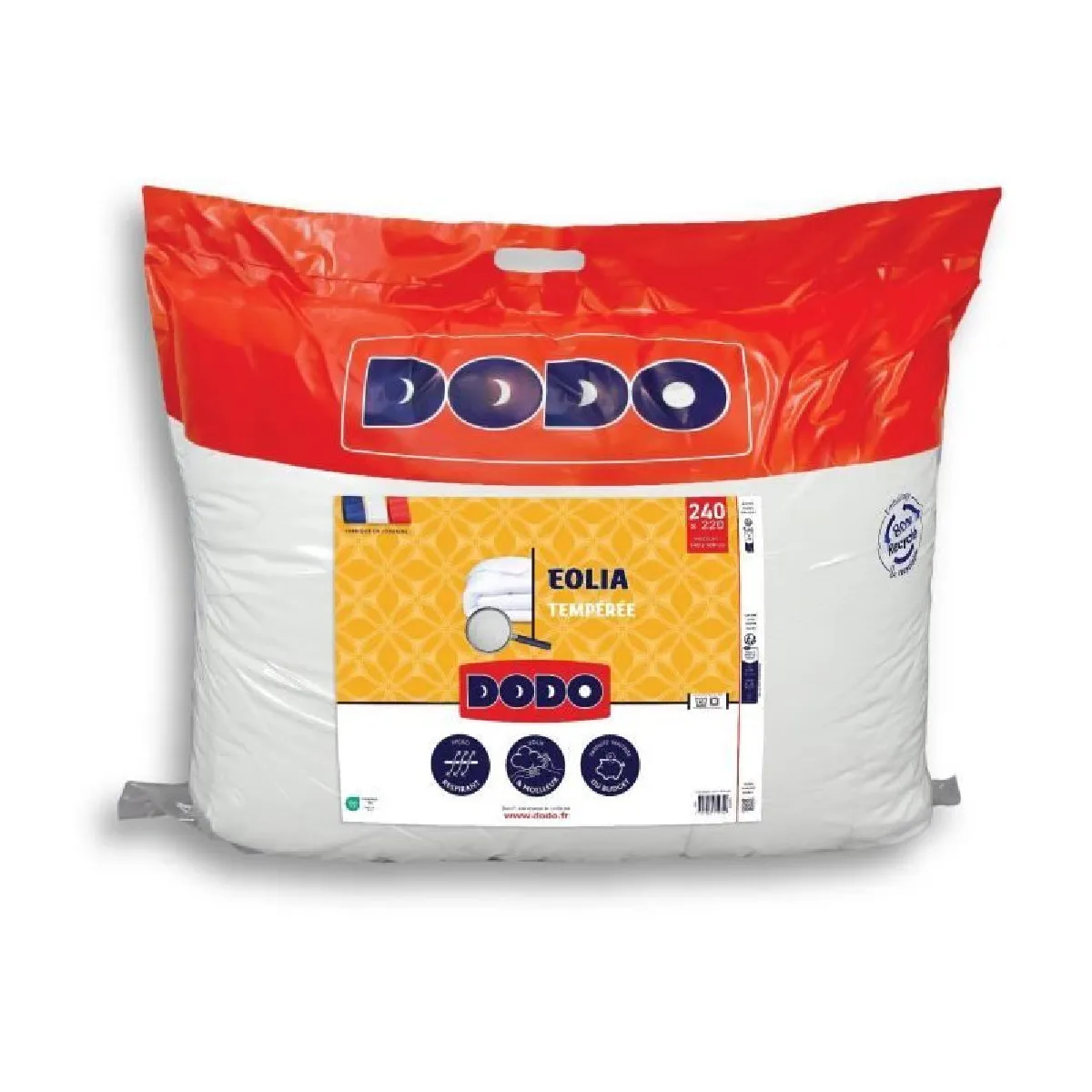 DODO EOLIA - Couette tempérée 300 g/m² - Blanc - 220 x 240 cm