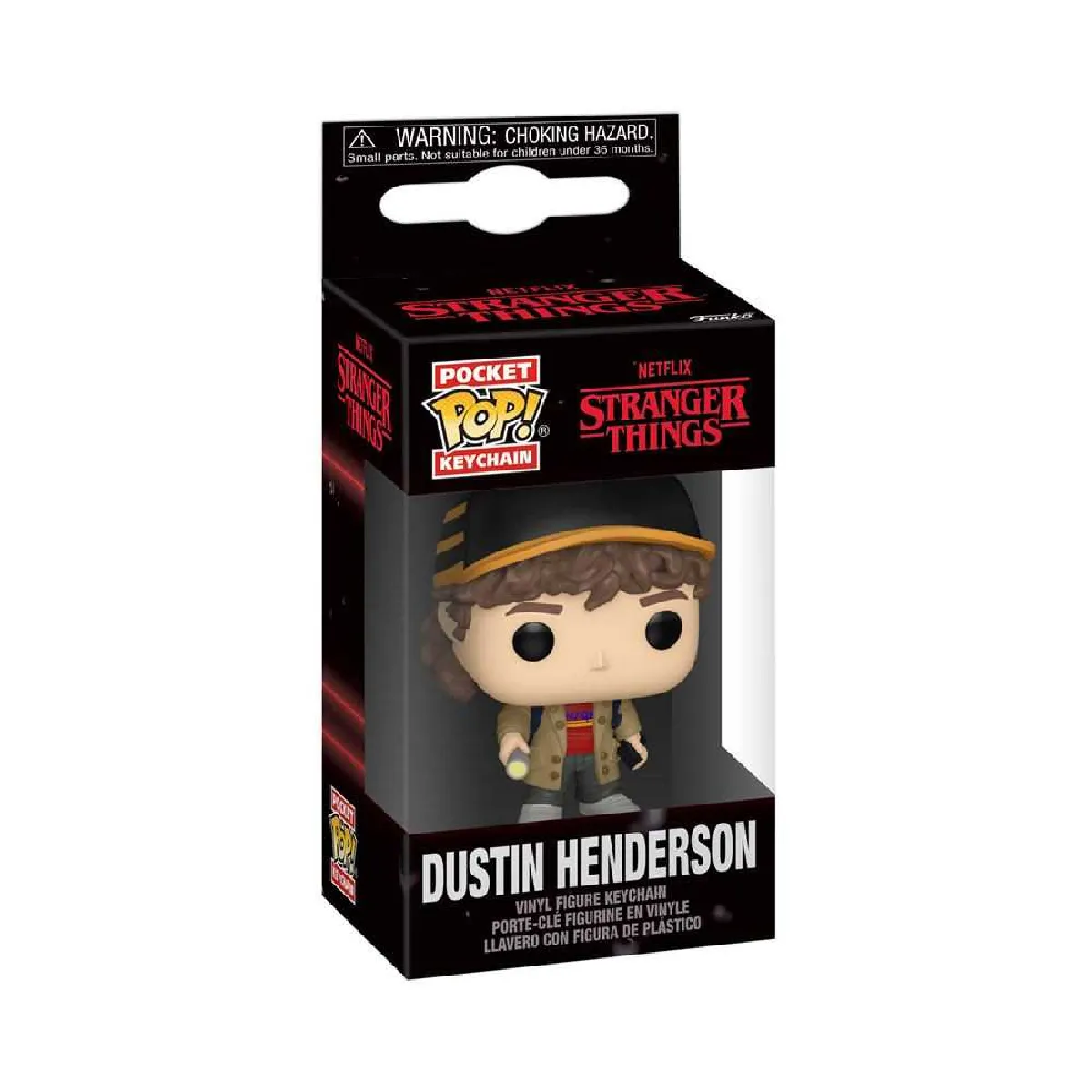 Figurine Funko Pop Keychain Stranger Things S5 Dustin Henderson - vue 4