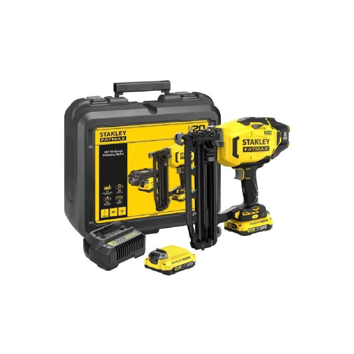 Cloueur de finition 16Ga STANLEY FATMAX SFMCN616D2K QW - vue 2