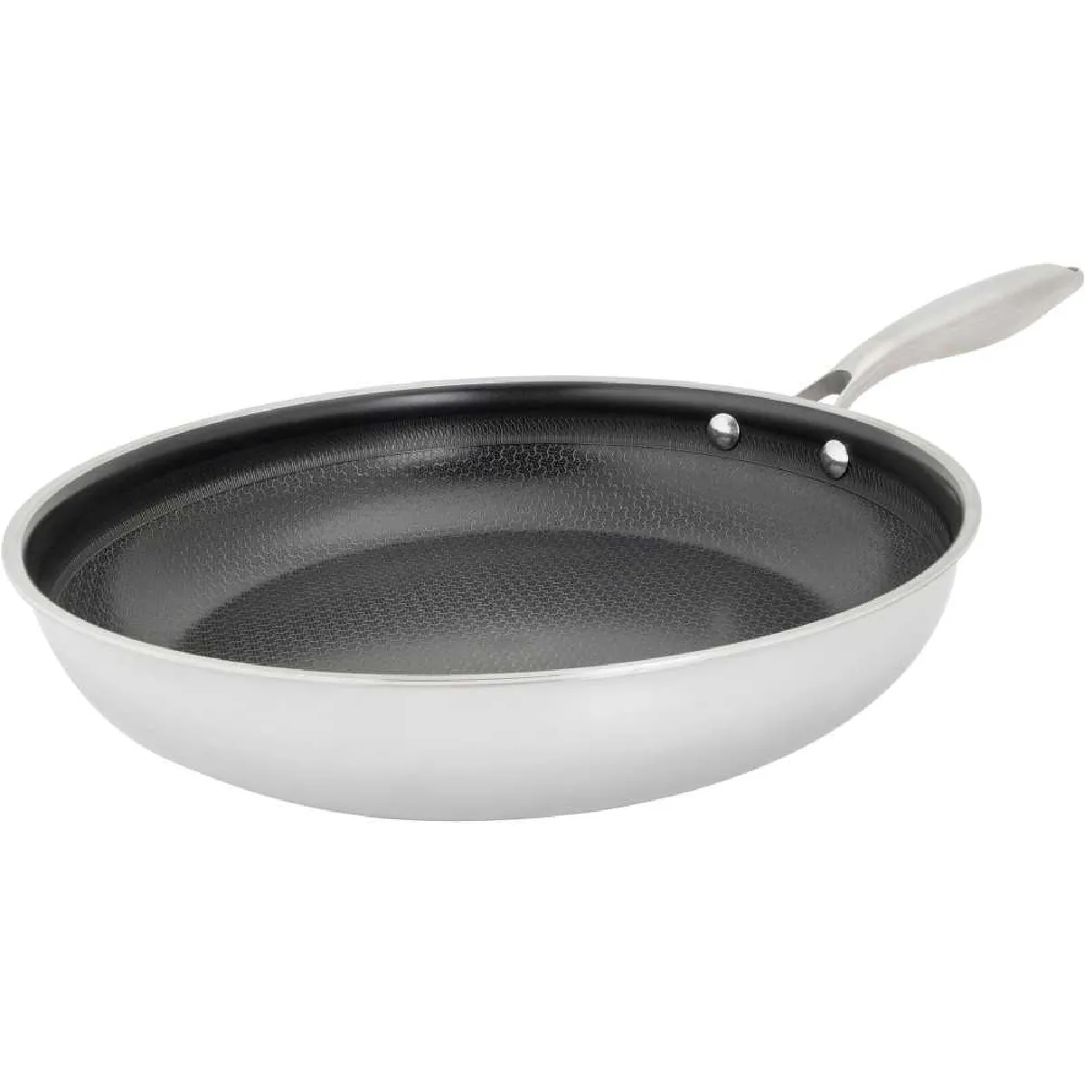 Cosy&Trendy Hexapro Poêle 28 Cm Acier Inoxydable 3Ply Antiadhésive Induction