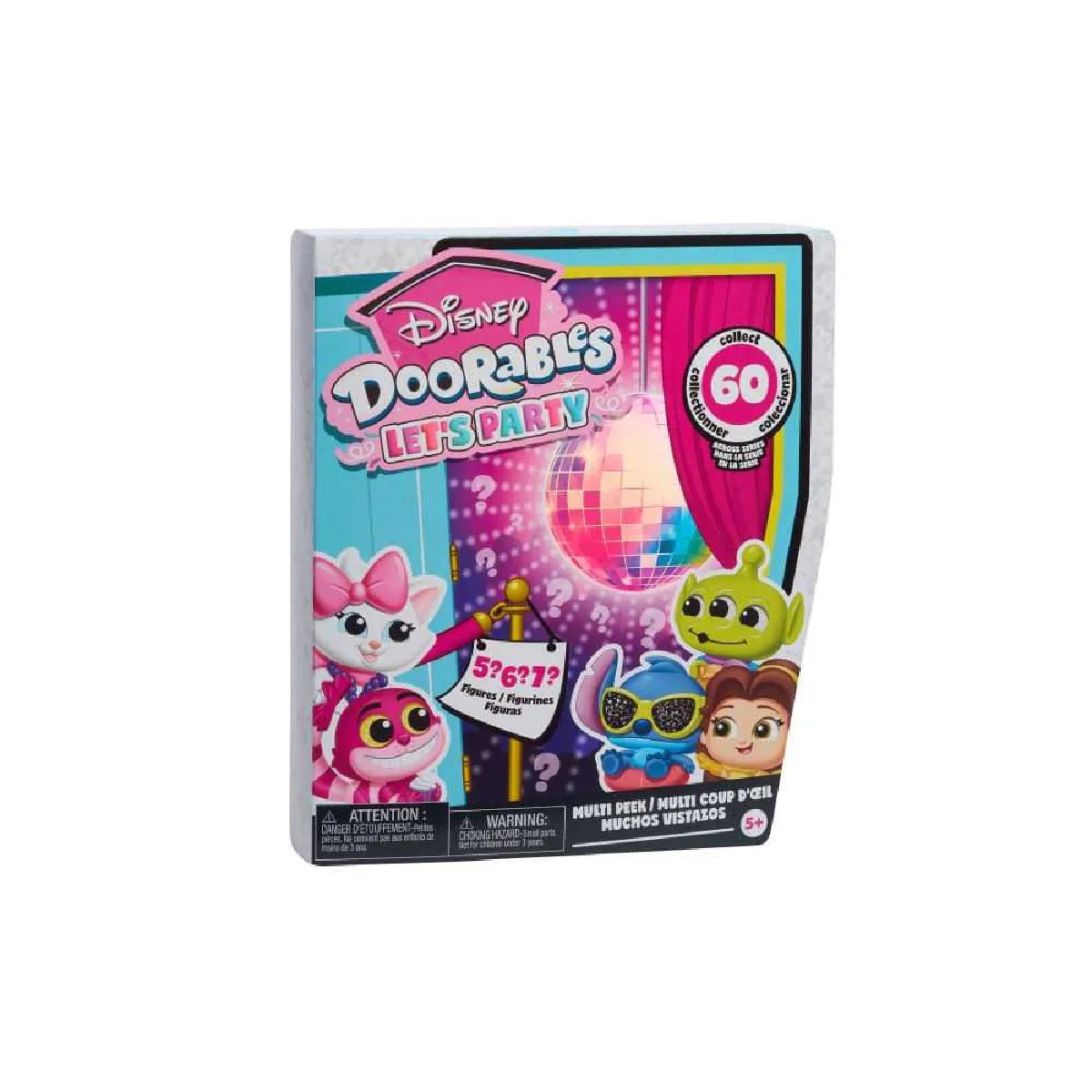 Disney Doorables C 4 mini-figurines Lets Party Multi Peek Modèle aléatoire à collectionner Dès 5 ans