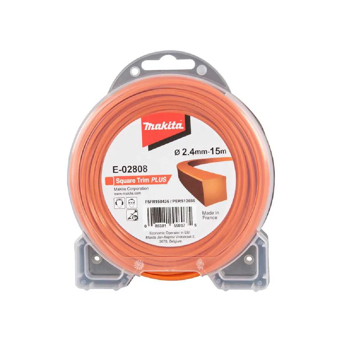 Fil Carré Square Trim+ MAKITA 2,4 mm x 15 m – E-02808 - vue 3