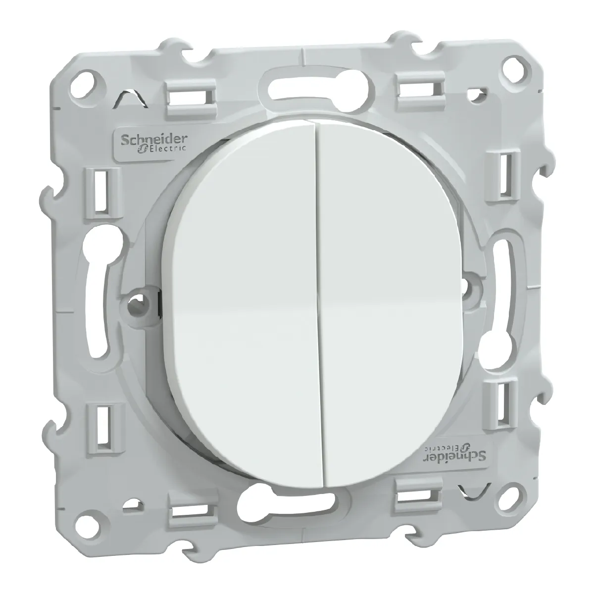 va et vient + bouton poussoir fixation par vis schneider electric s320285 - vue 6