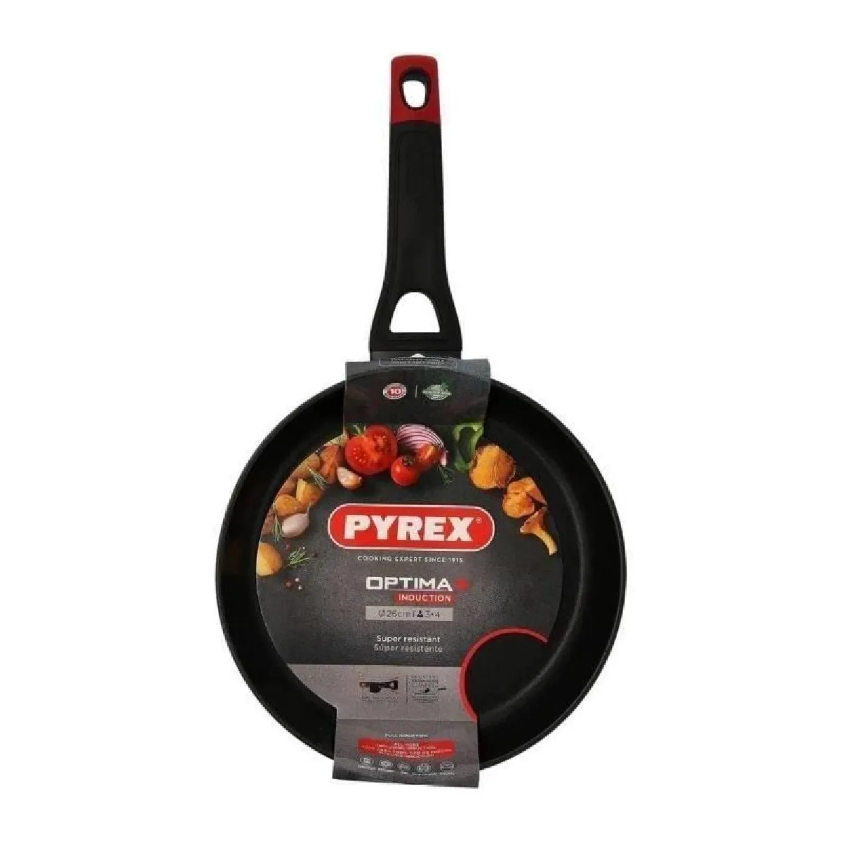 1455018 Poêle 26 cm Optima+ aluminium forgé antiadhésif Sans PFAS
