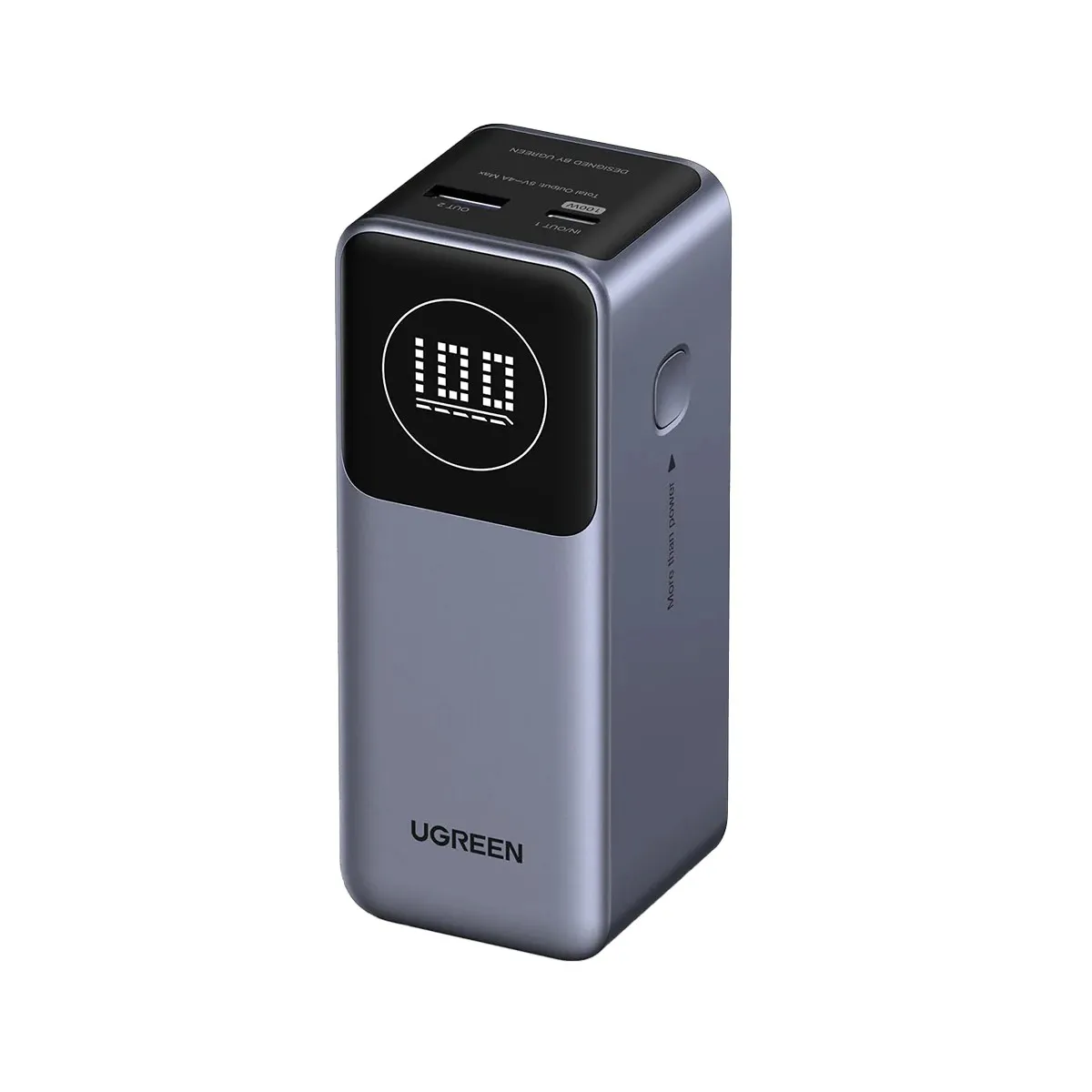 Ugreen Gris Batterie Externe 100 W Nexode Pour Iphone - 12 000 Mah
