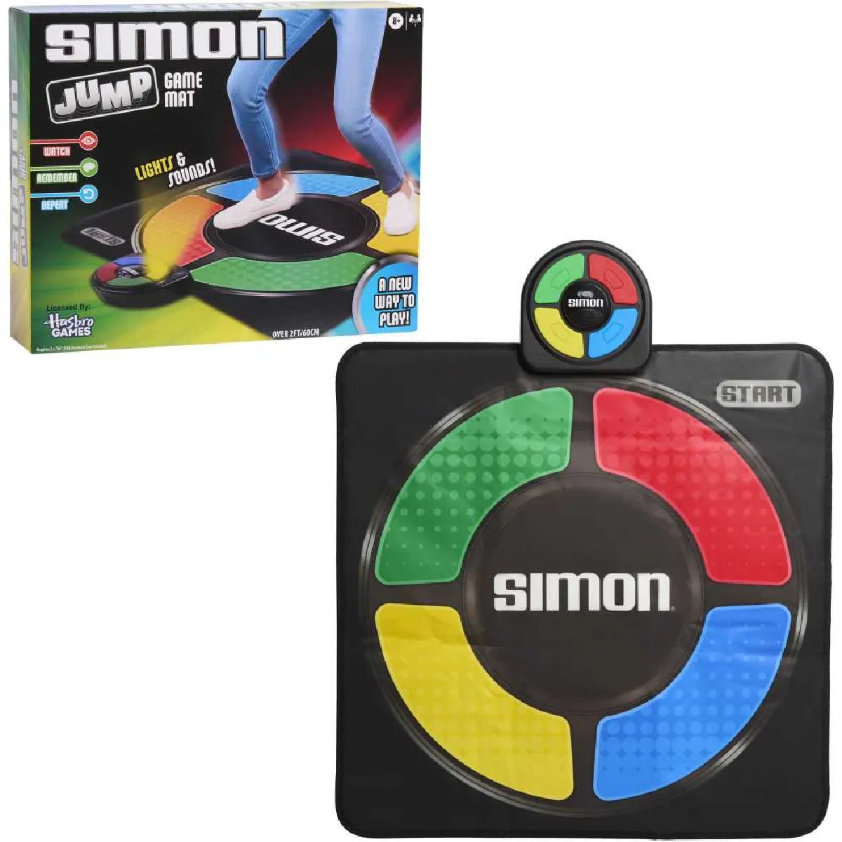 Jeu de Société HASBRO Simon Jump 28413 – Tapis de Jeu Interactif, Dès 8 Ans - vue 2
