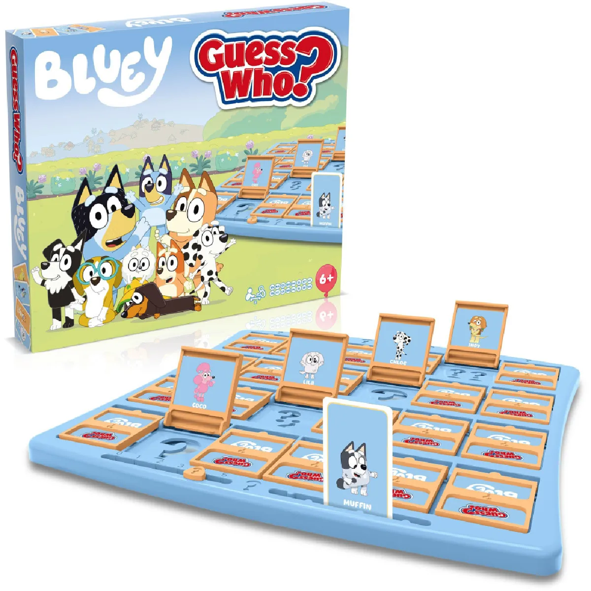 WINNING MOVES WKS_5036905060868 QUI EST-CE ? Bluey Jeu d&eacute;duction 2 joueurs