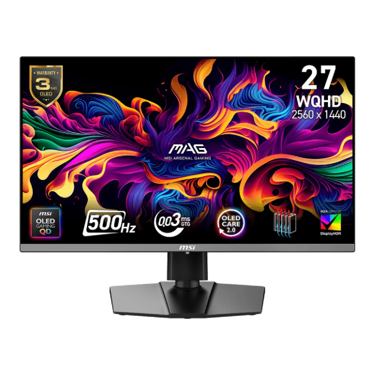 Msi Noir Ecran Pc Gaming Mag 272Qp Qd-Oled X50 27" 500 Hz Wqhd - Image 4