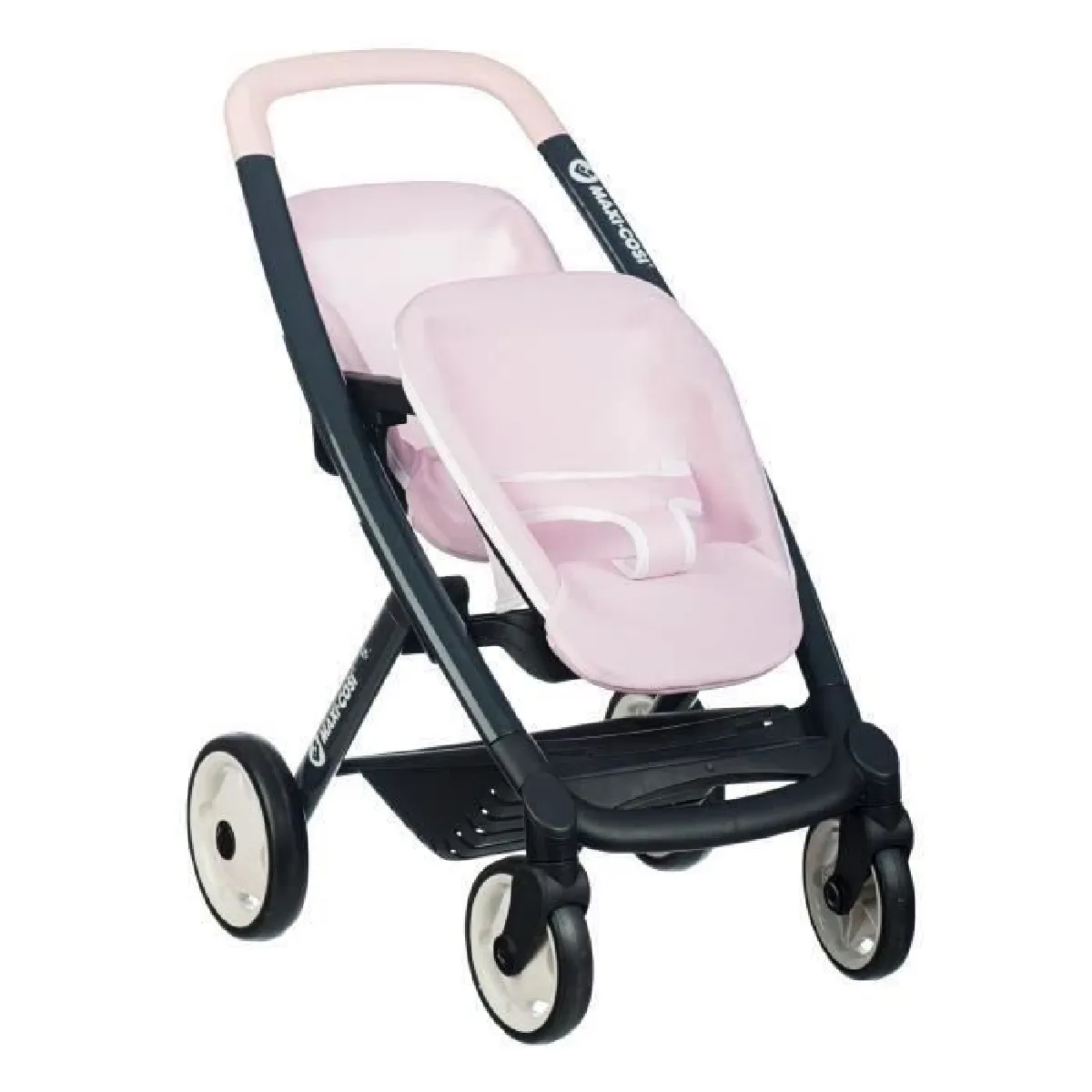 Smoby Maxi-Cosi Poussette Jumeaux Rose - dès 3 ans