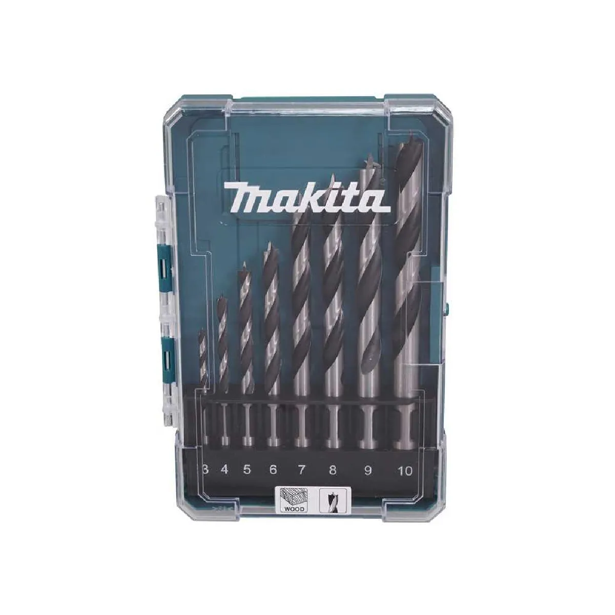 Outil de perçage MAKITA Houtspiraalborenset 8 Delig Acier 8 pièces 3 à 10 mm - vue 2