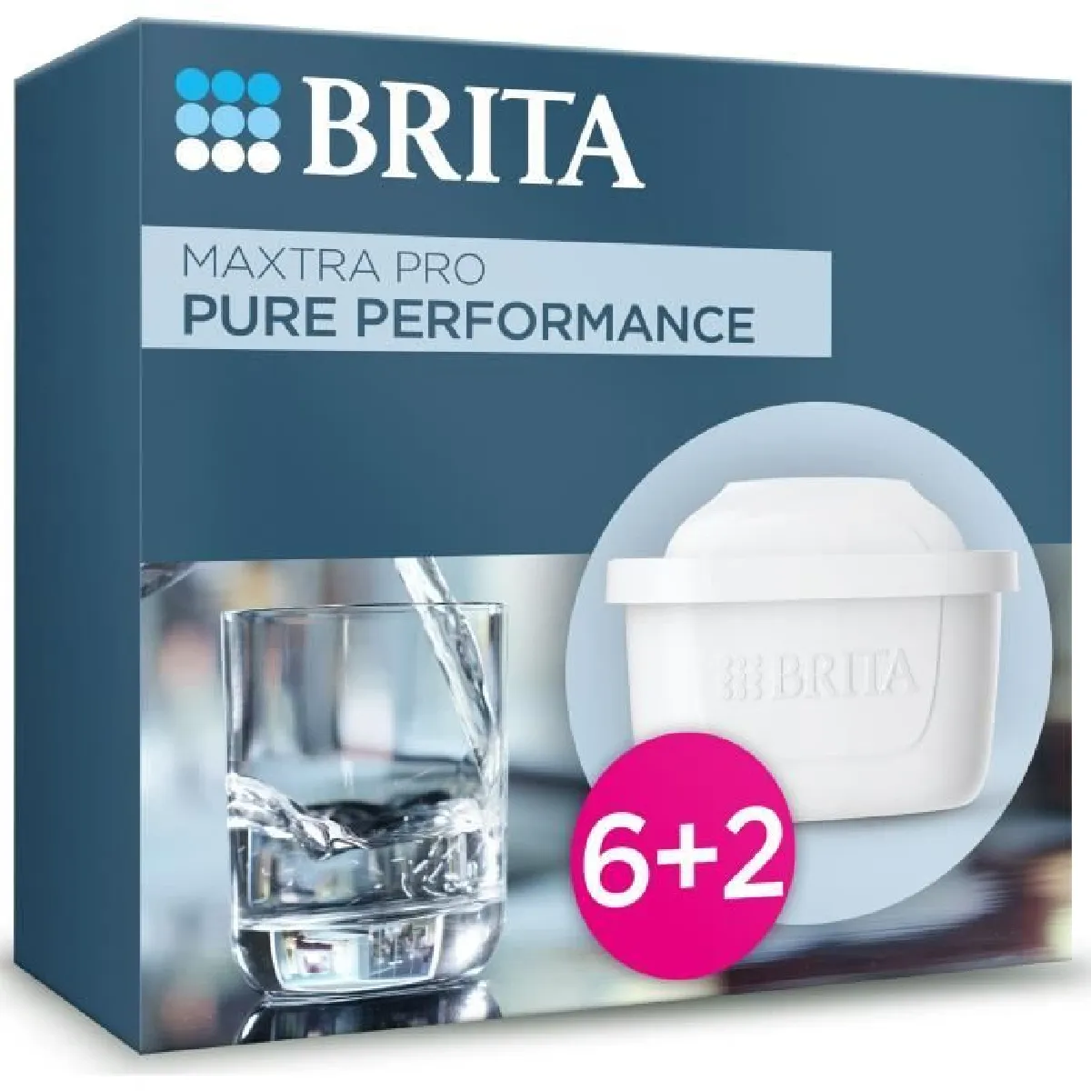 Cartouche BRITA Maxtra Pro All In 1 Pack 6+2 Jusqu'à d'eau filtrée - vue 3