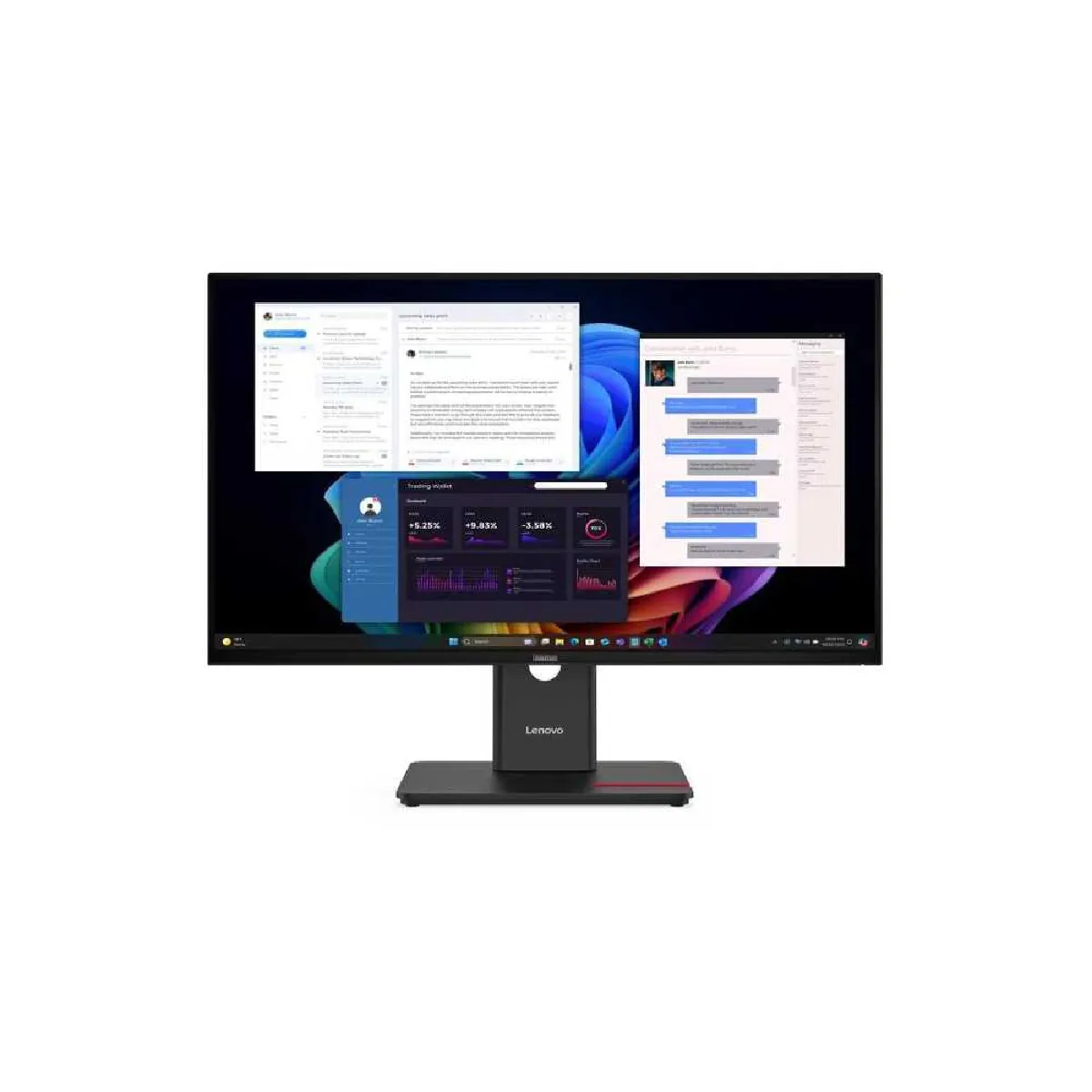 Lenovo ThinkVision T27UD 40 LED display 68 6 cm 27 3840 x 2160 pixels 4K Ultra HD LCD Neuf - vue 10