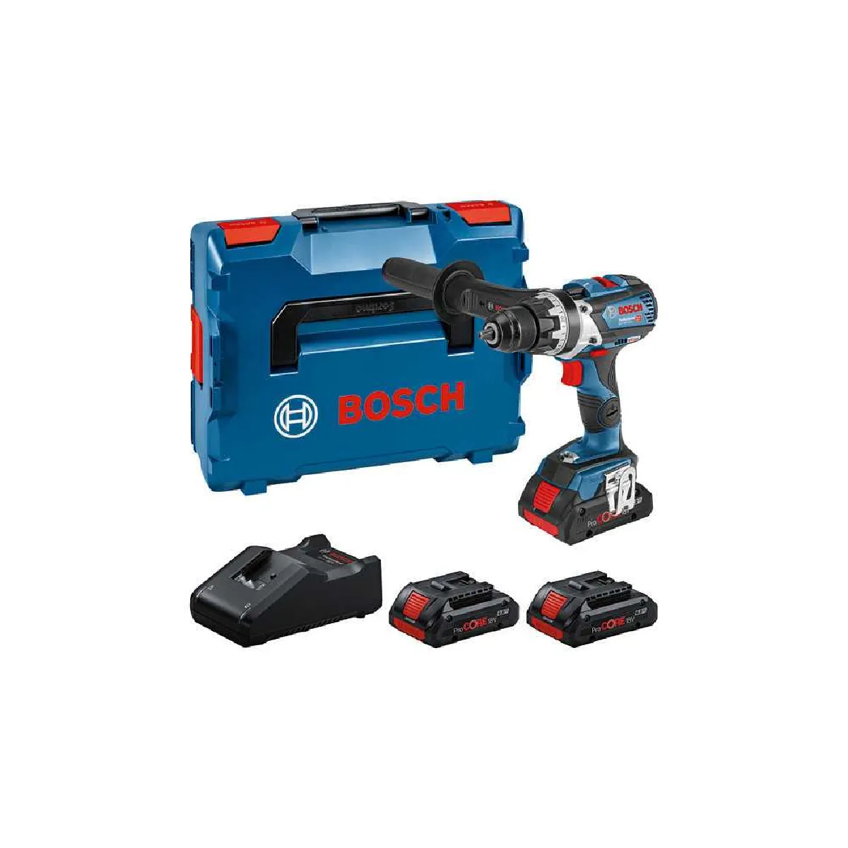 Perceuse visseuse 18V BOSCH GSR 18V 110 C 3 batteries ProCORE 4Ah Chargeur inclus Sans fil - vue 2