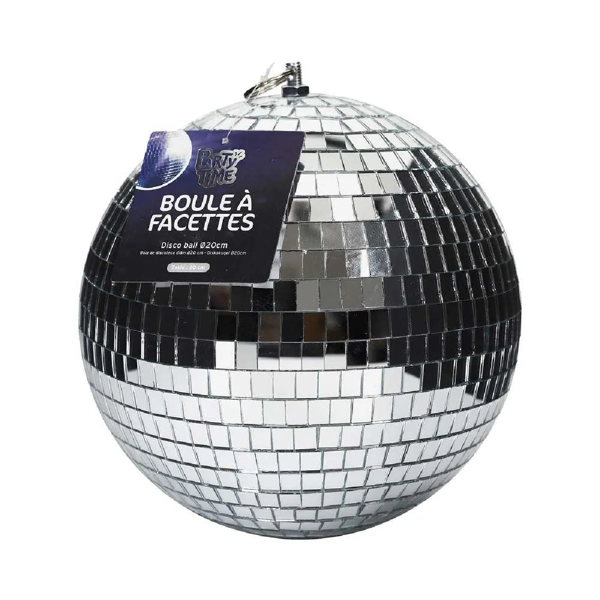 Non Communiqué Gris Boule À Facettes 20Cm Argent - Cmp Ea10307 - Image 3