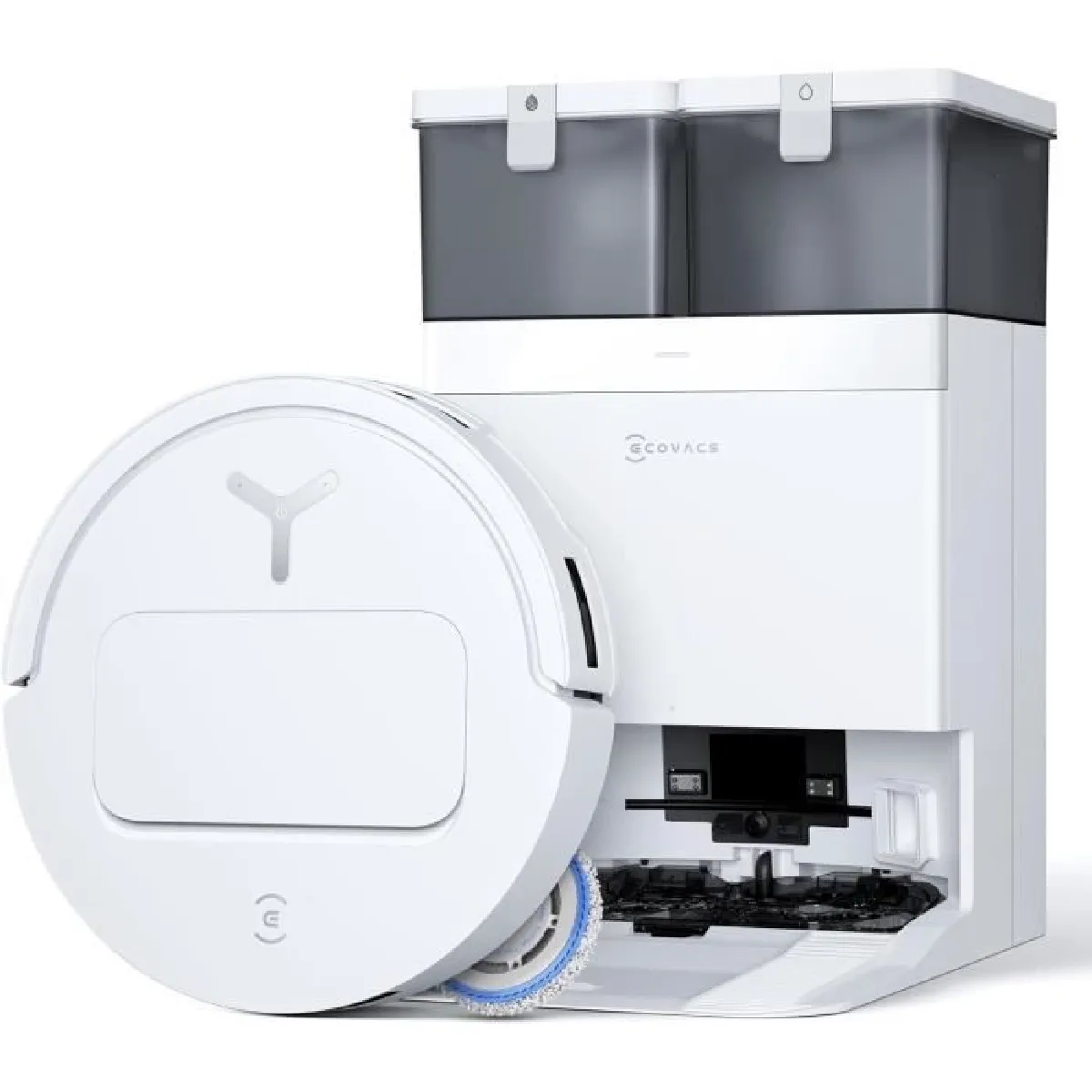 Aspirateur Robot ECOVACS T50 OMNI - 21000 Pa - Blanc - Gen2 21000Pa