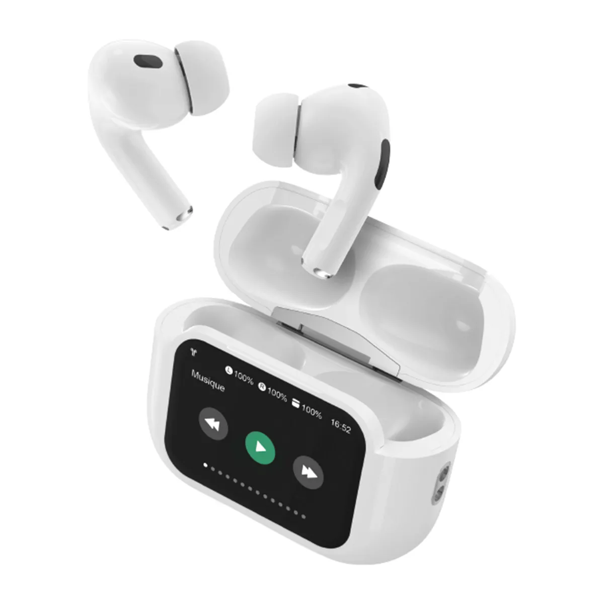 Force Play Tws Play Touch Xl Anc Ecran Tactile 1.65'' Intra Wh - Image 2
