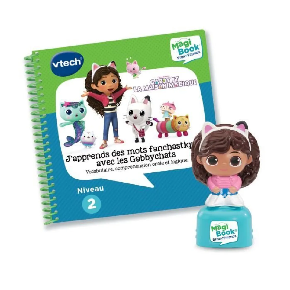Livre Interactif Vtech MagiBook 80-484305 – J'apprends des Mots Fanchastiques avec Figurine Gabby - vue 8