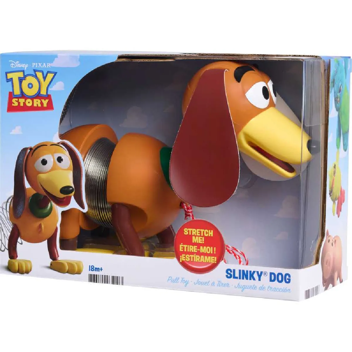 Disney Figurine Toy Story Slinky Dog Zig Zag jouet à tirer 18 cm 18m+