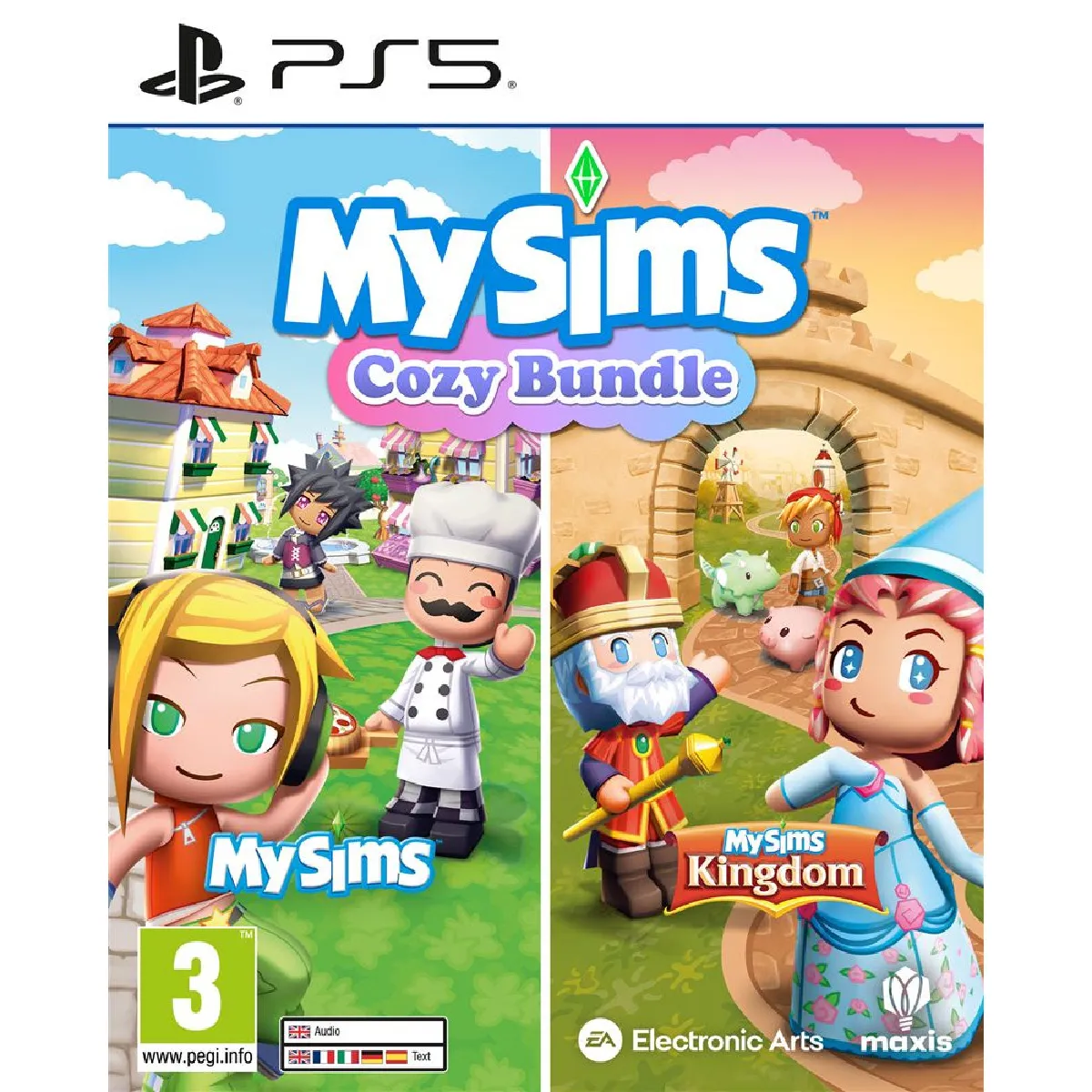 MySims Collection Cozy Bundle Jeu PS5 Double-Jeu MySims + MySims Kingdom