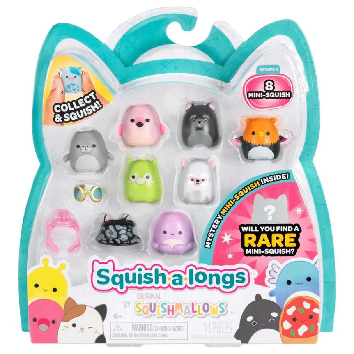 Comparer les prix de Pack 1303331 Mini-figurines Squish-a-longs Série 3 Variant 3 8 pièces