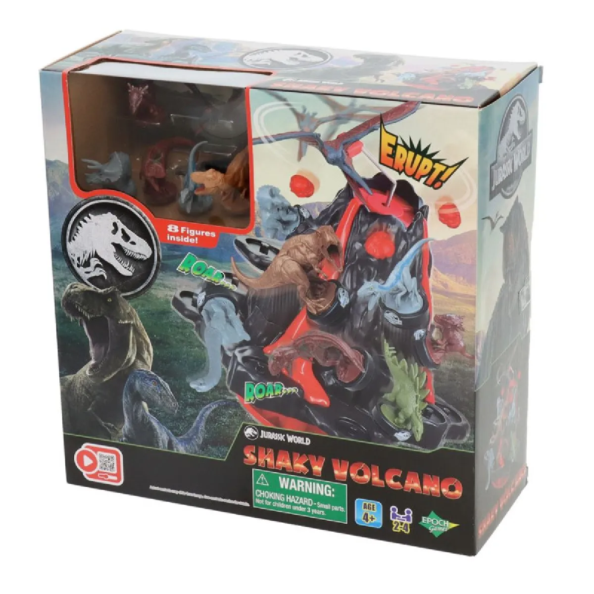 Epoch Shaky Volcano Jeu D'ambiance - 8 Figurines