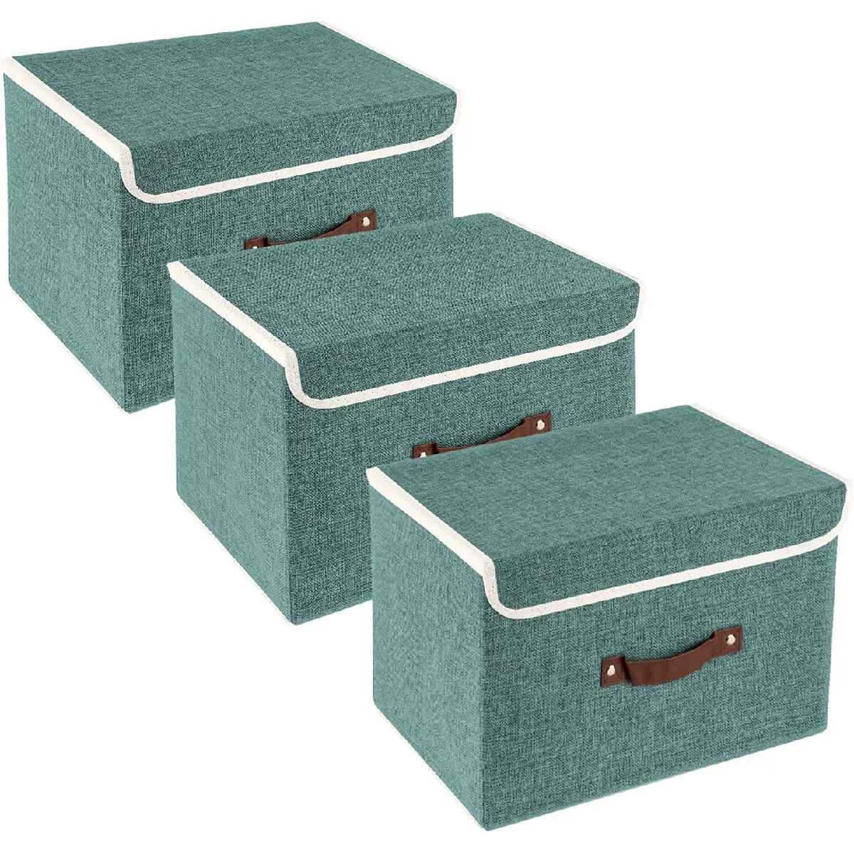 Vendos85 Vert Set 3 Boîtes De Rangement