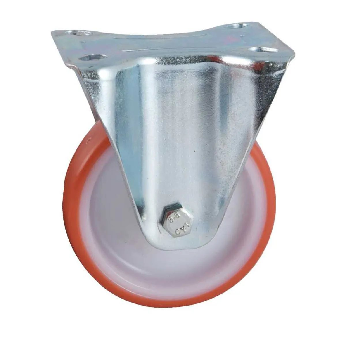 Non Communiqué Noir Roulette D100mm Polyuréthane Rouge Platine Fixe - Avl - 504822O - Image 3