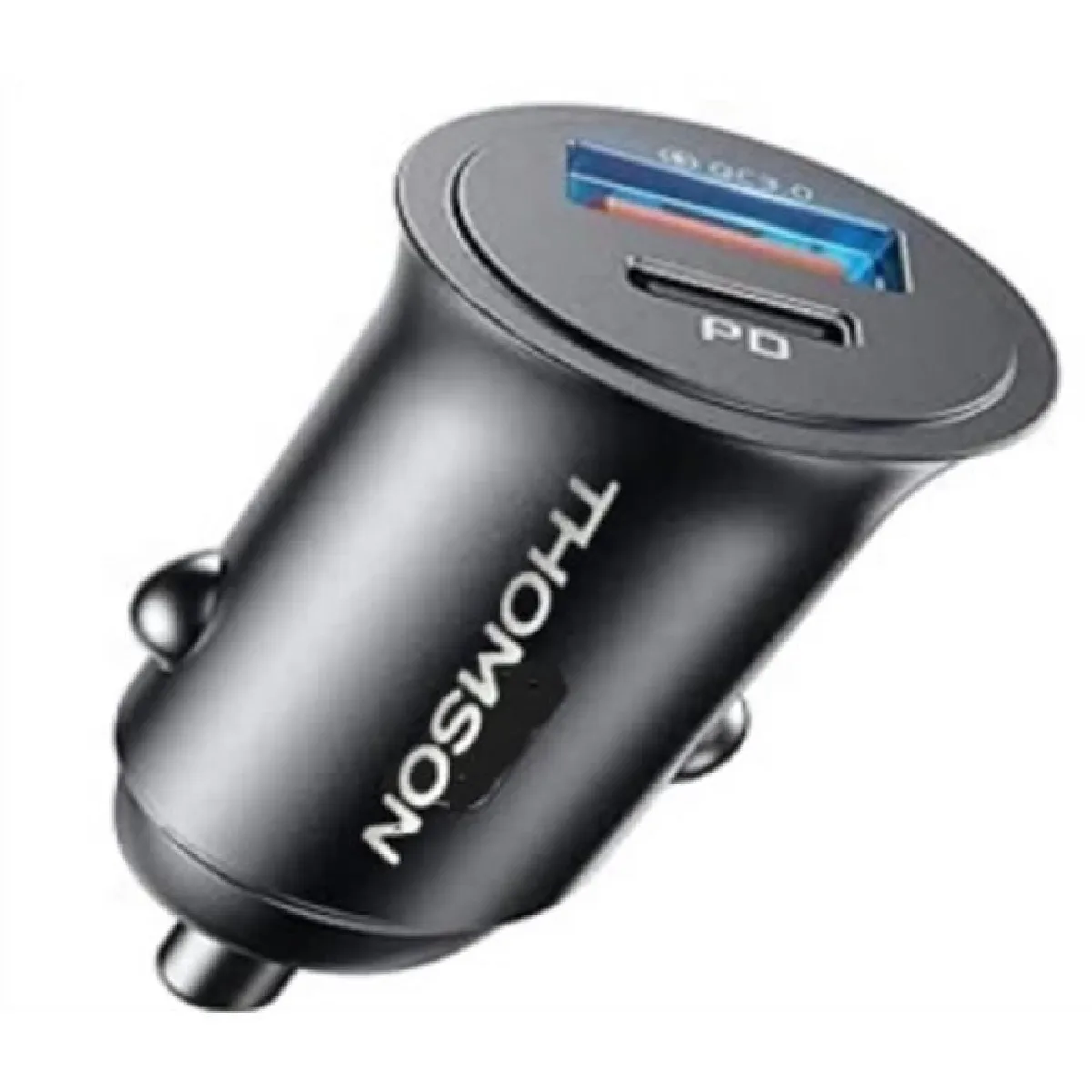 Chargeur voiture THOMSON Compact USB A + USB C + PD - vue 2