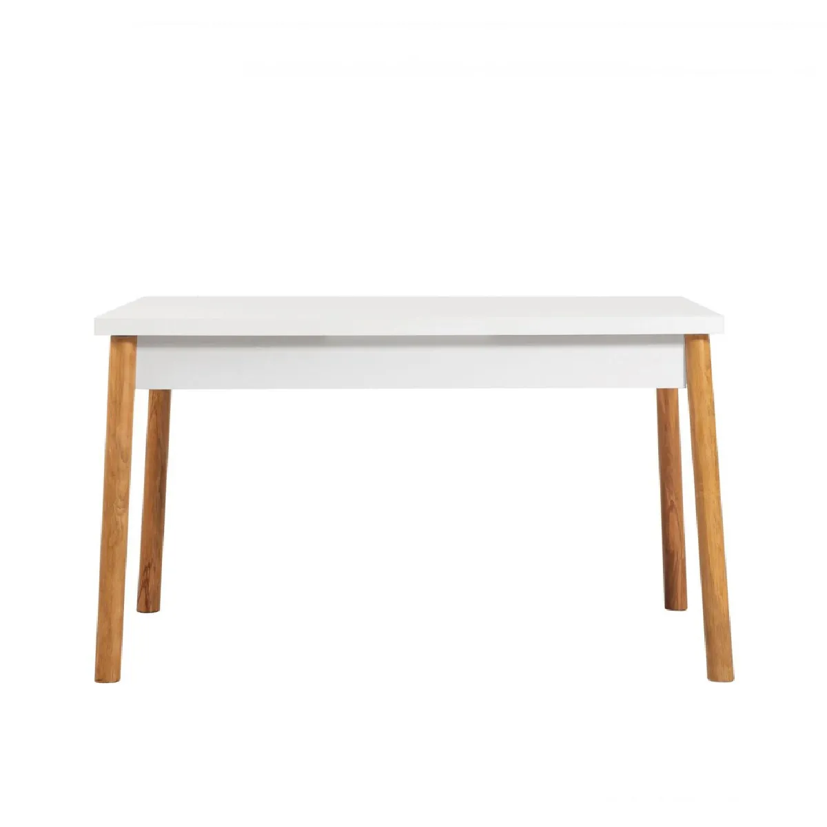 Nada Blanc Table À Manger Rectangulaire - Pin Atlantique