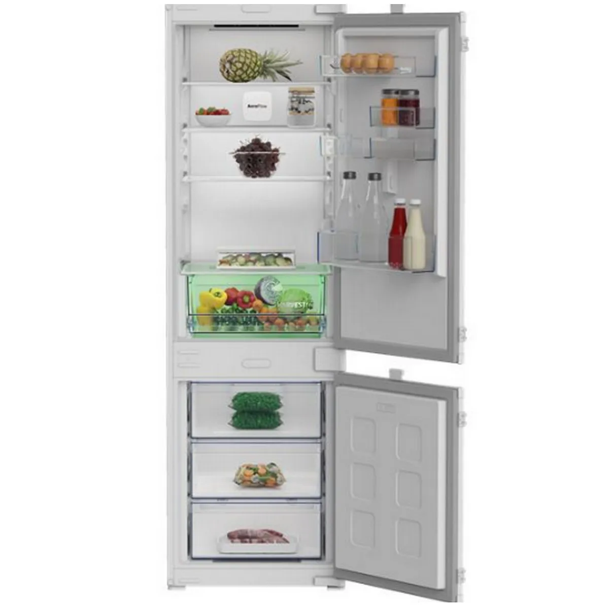 Réfrigérateur Combiné BEKO B3BCNA294HS – 270 L, Froid Ventilé, AeroFlow - vue 3
