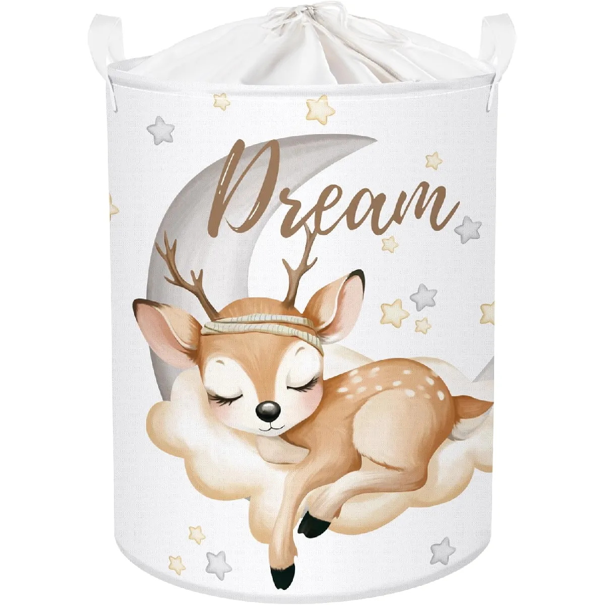 Vendos85 Panier À Linge Pliable Cerf - Multicolore