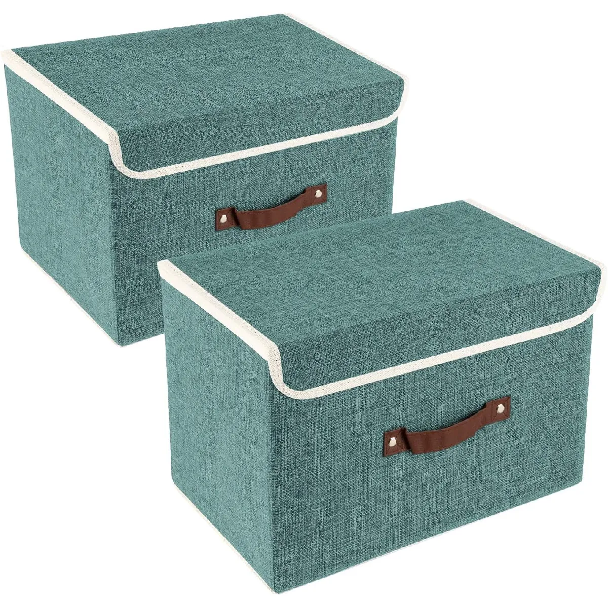 Vendos85 Noir Lot De 2 Boîtes De Rangement