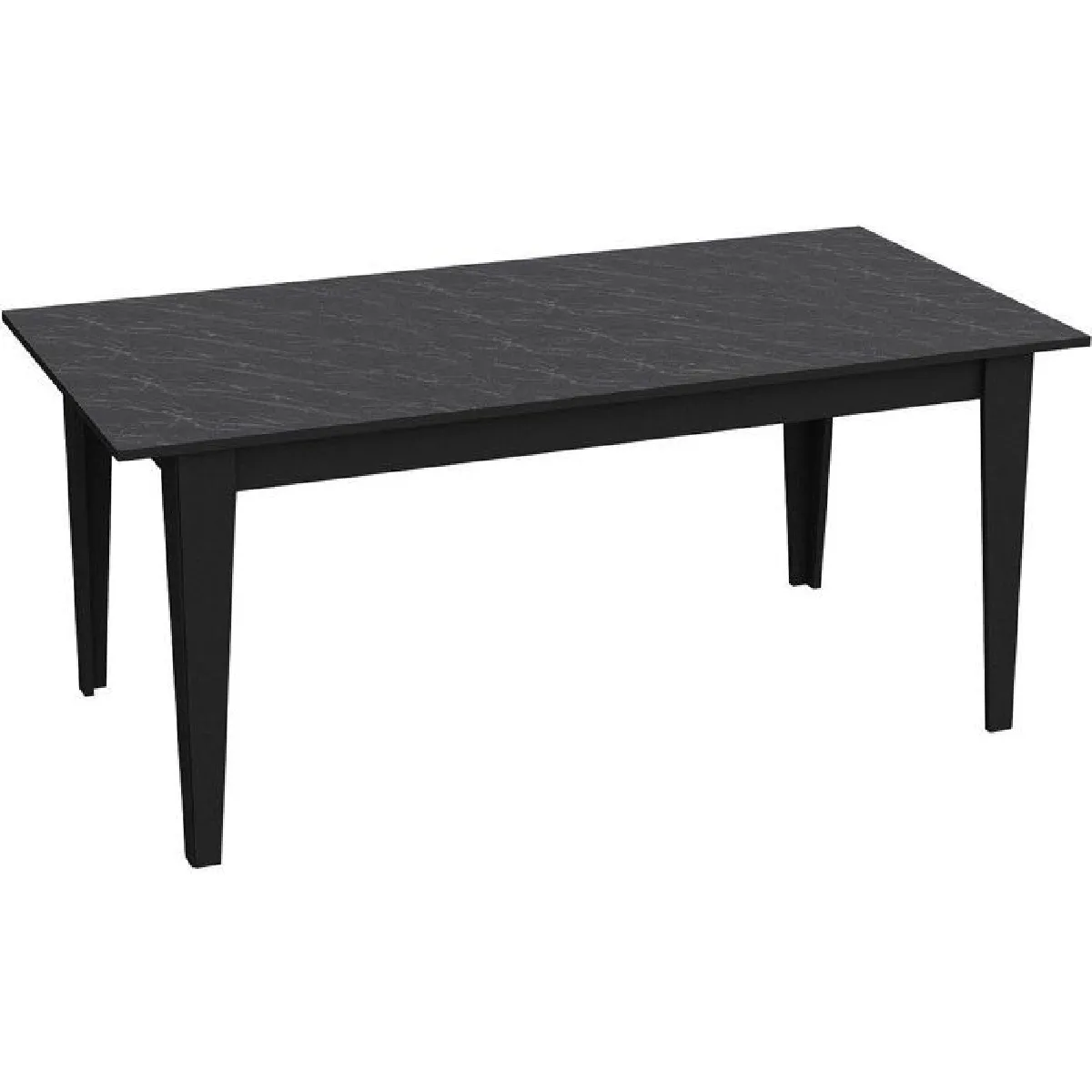 Noir Table À Manger Rectangulaire