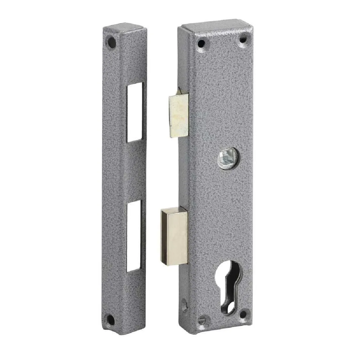 Metalux Gris Serrure En Applique 1 Point Gauche