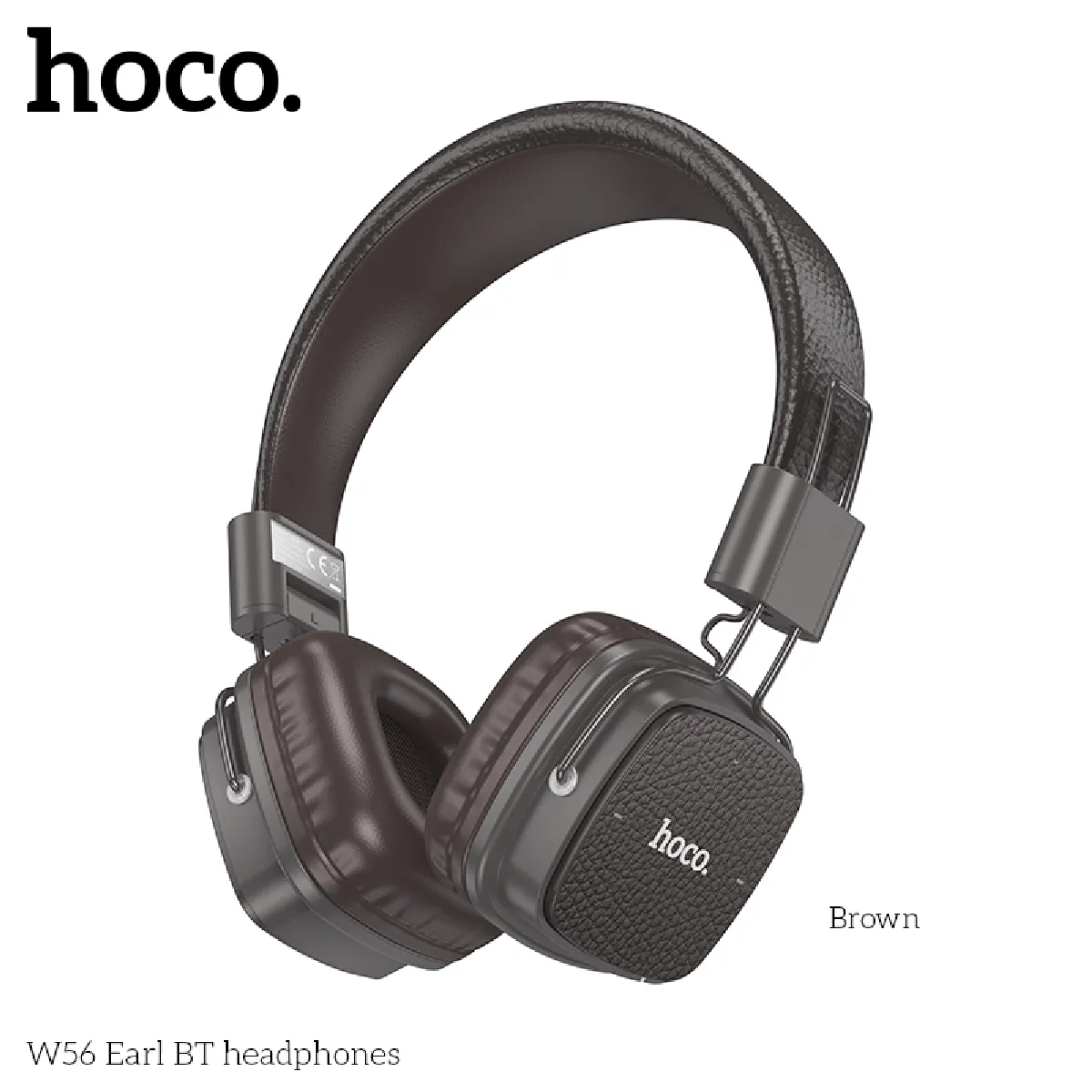 Hoco Beaucoup Kit Mains Libres Bluetooth W56, A2dp, Marron - Image 2