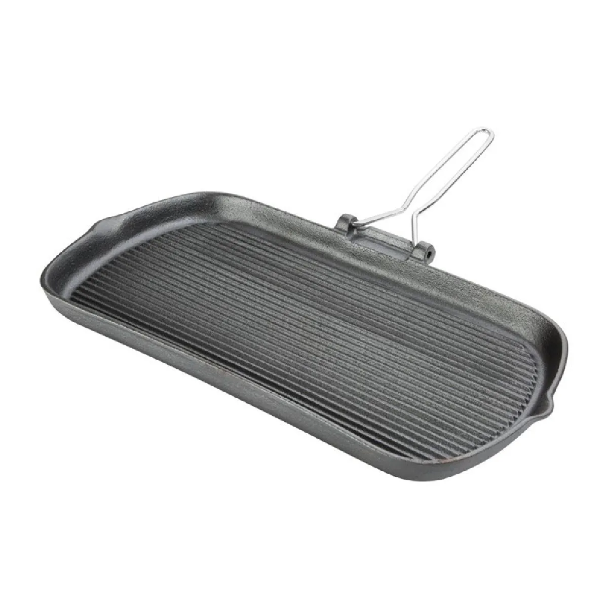 Vogue Poêle Grill En Fonte Rainurée - Image 2