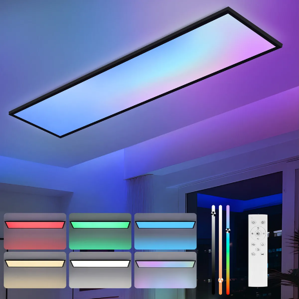 Nettlife Plafonnier LED - Noir