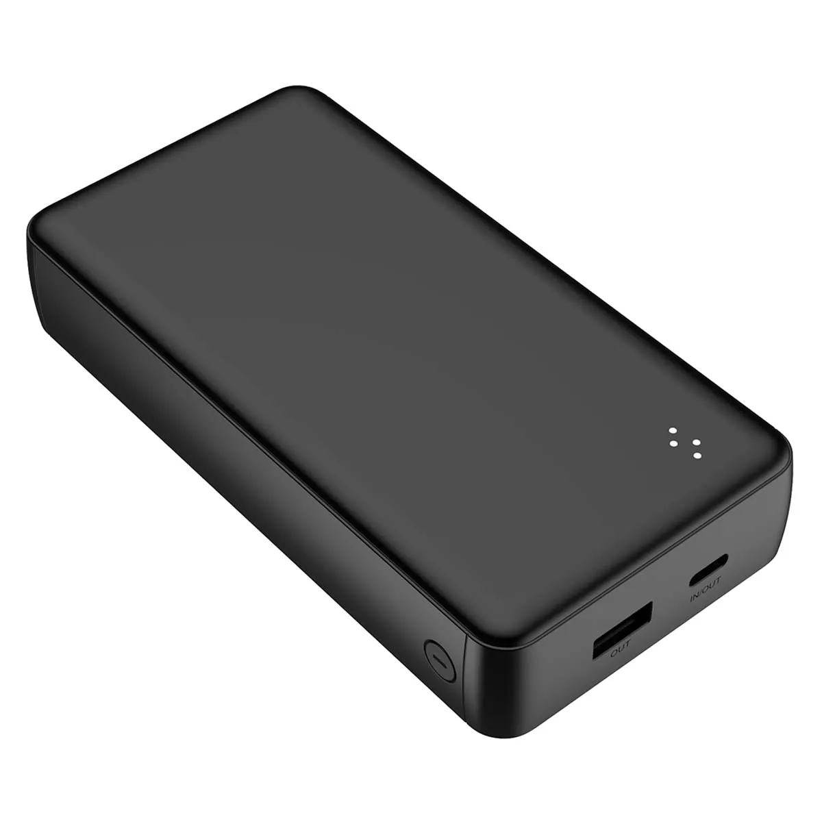 Wow Noir Powerbank 20000Mah Usb-A / Usb-C Avec Cable Compact