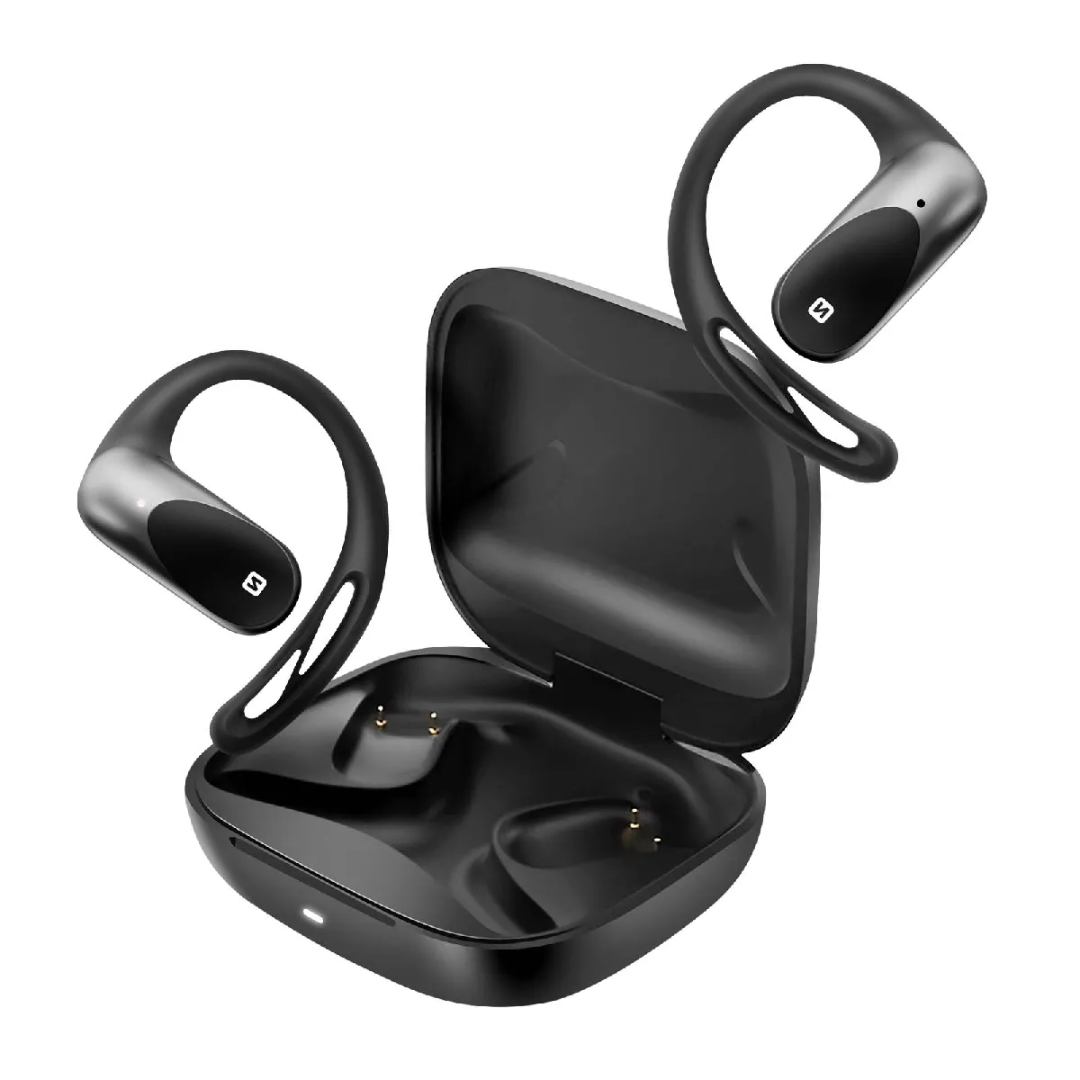 Ecouteurs Sport Bluetooth Oreillette Ouverts Conduction A&eacute;rienne Certifi&eacute;s IP54 Noir
