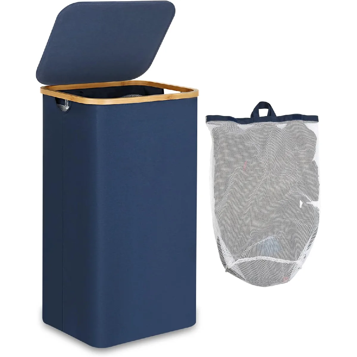 Vendos85 Bleu Panier À Linge Pliable