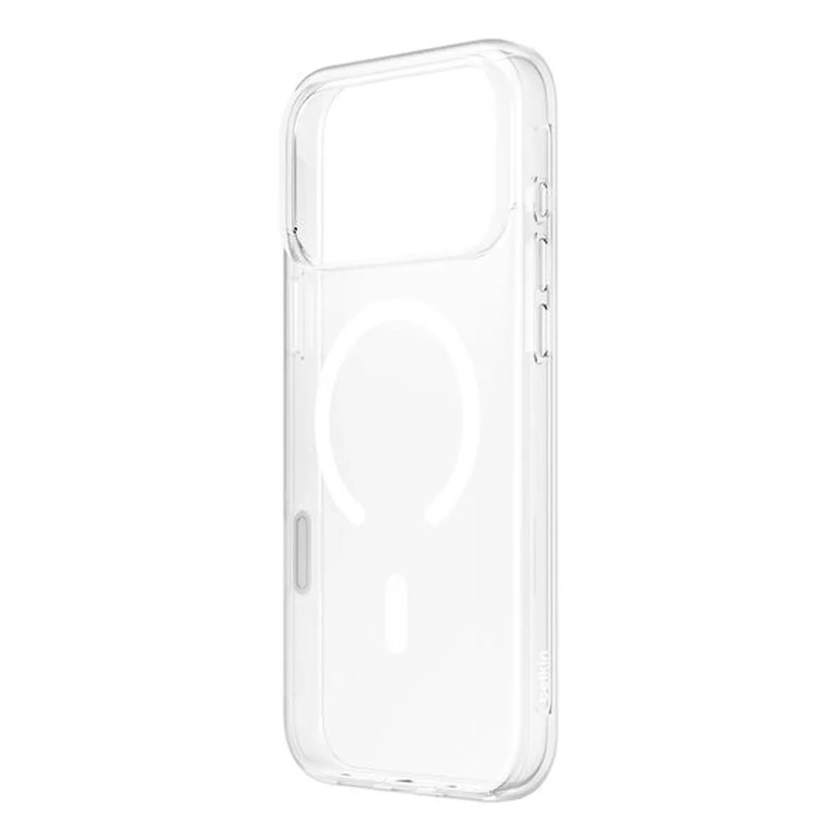 Belkin SheerForce Clear Coque iPhone 17 Pro Max Coque de Protection Compatible MagSafe Design Fin Protection Antimicrobienne Antirayure Magnétique et Anti Impacts