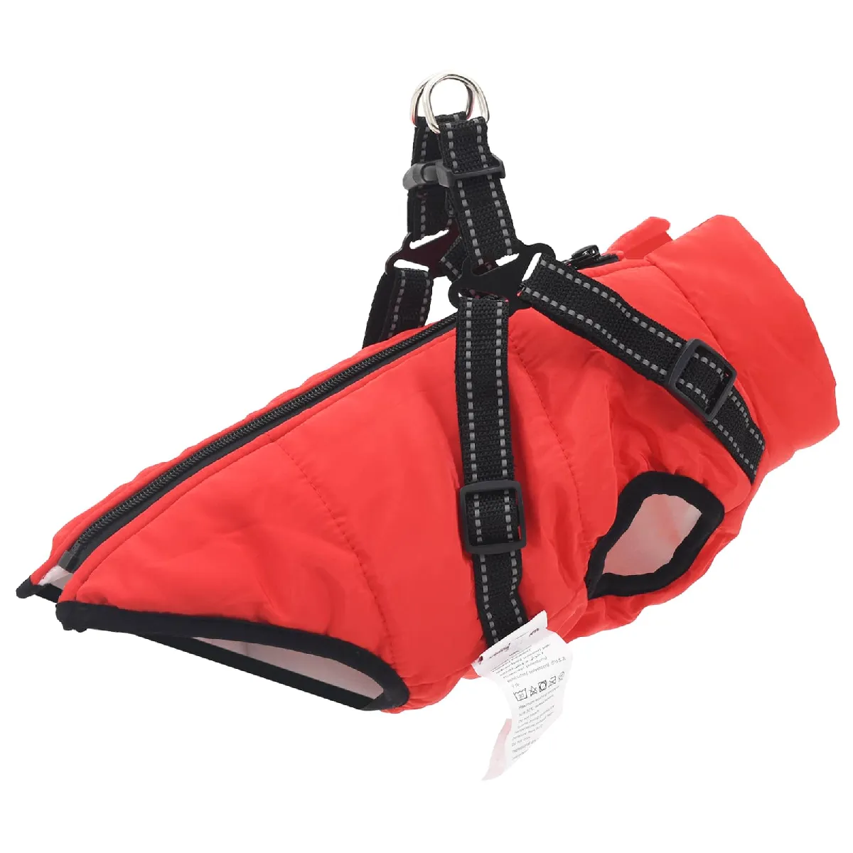 vidaXL Manteau pour chien avec harnais Fleece et Polyester - vue 3