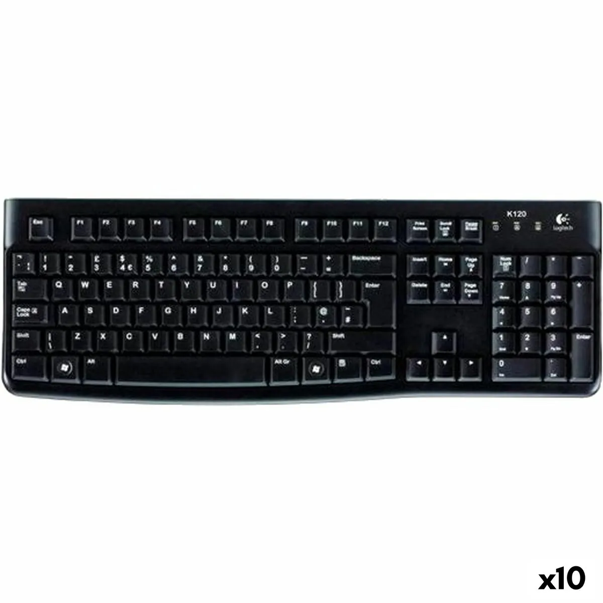 Clavier Logitech K120 Espagnol Qwerty 10 Unités - vue 2