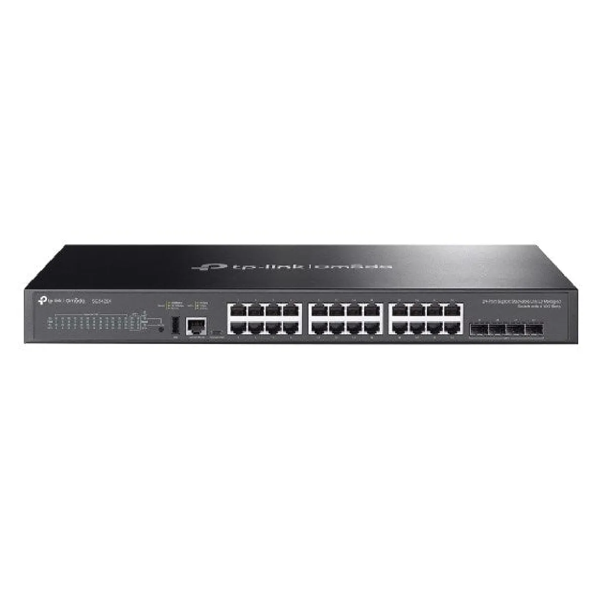 TP Link SG5428X Switch di Rete L3 Gestito 24 Porte Gigabit 4 SFP+ 10G - vue 3