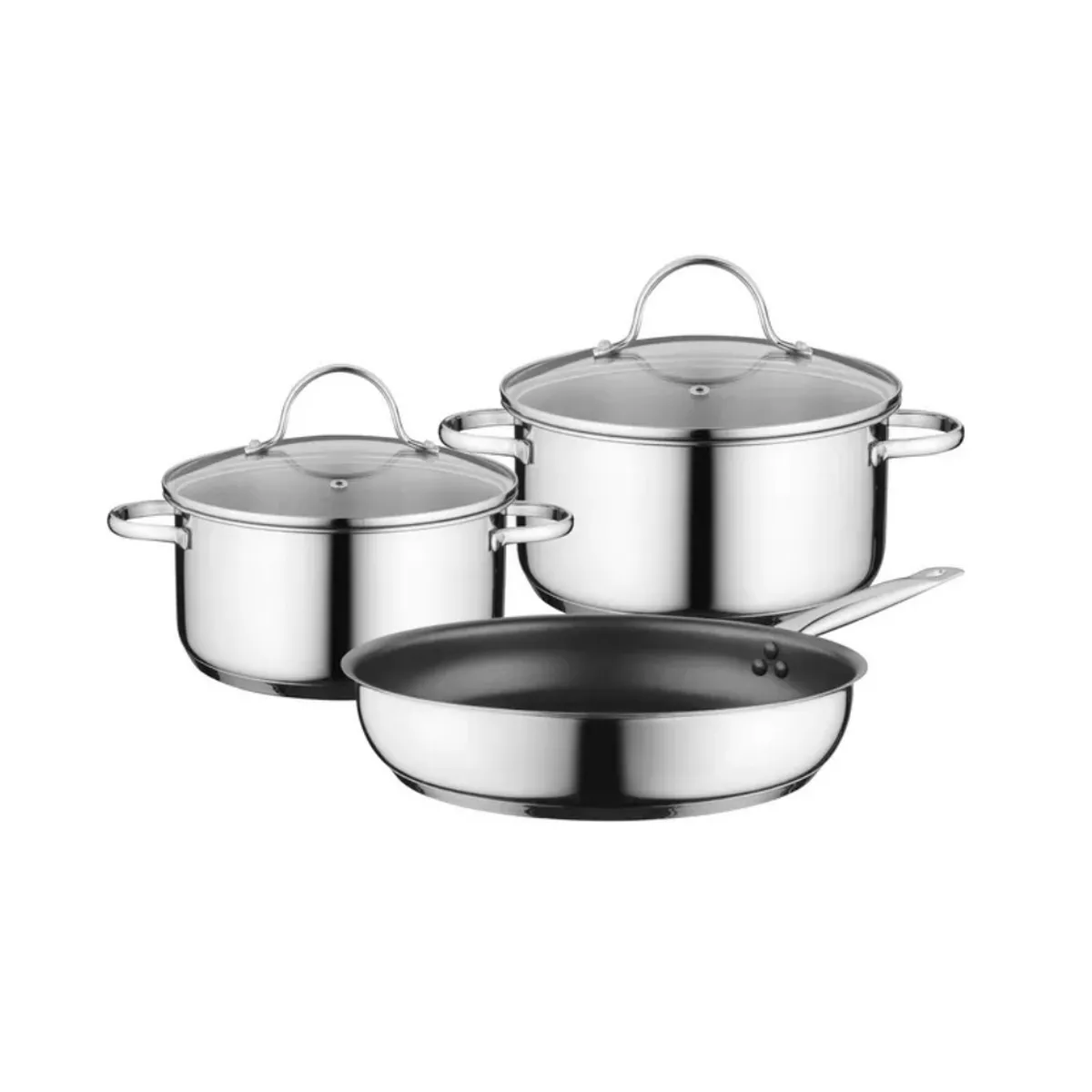 Batterie de cuisine 3 pièces acier inoxydable HZ9SE030 SIEMENS - vue 2