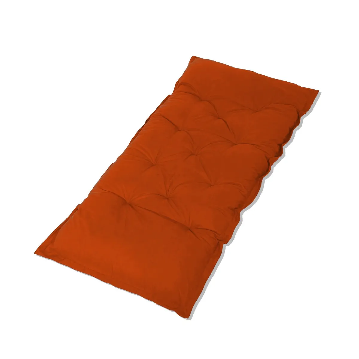 Déco Arts Futon Xxl - Matelas De Sol 195X100cm - Terracotta
