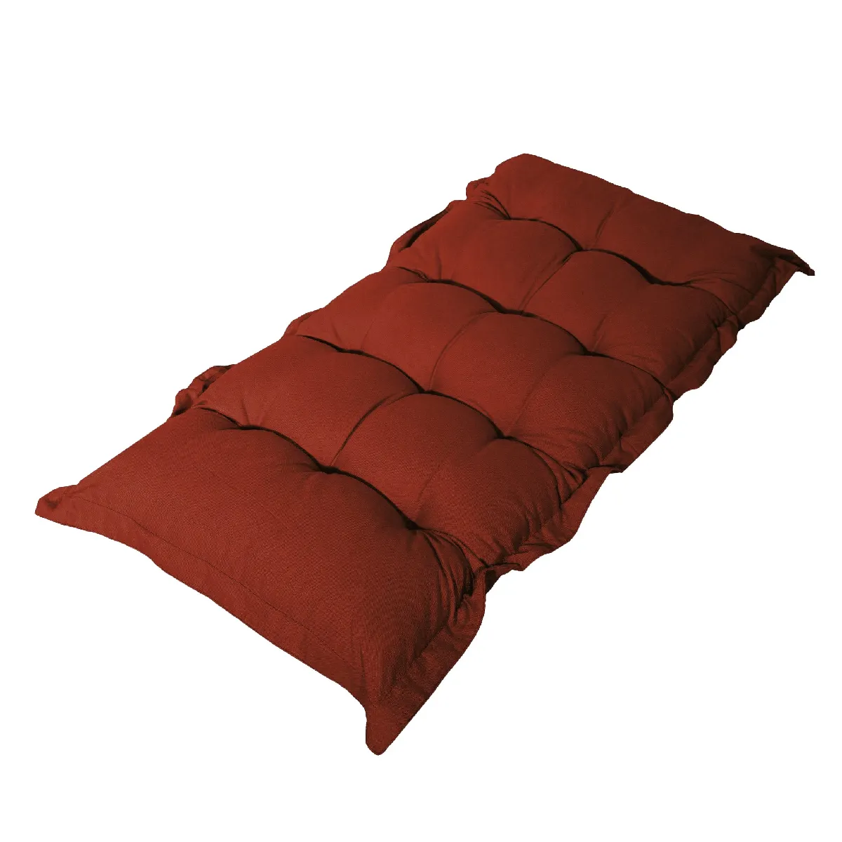 Déco Arts Matelas Futon 120X60cm En Polyester Terracotta